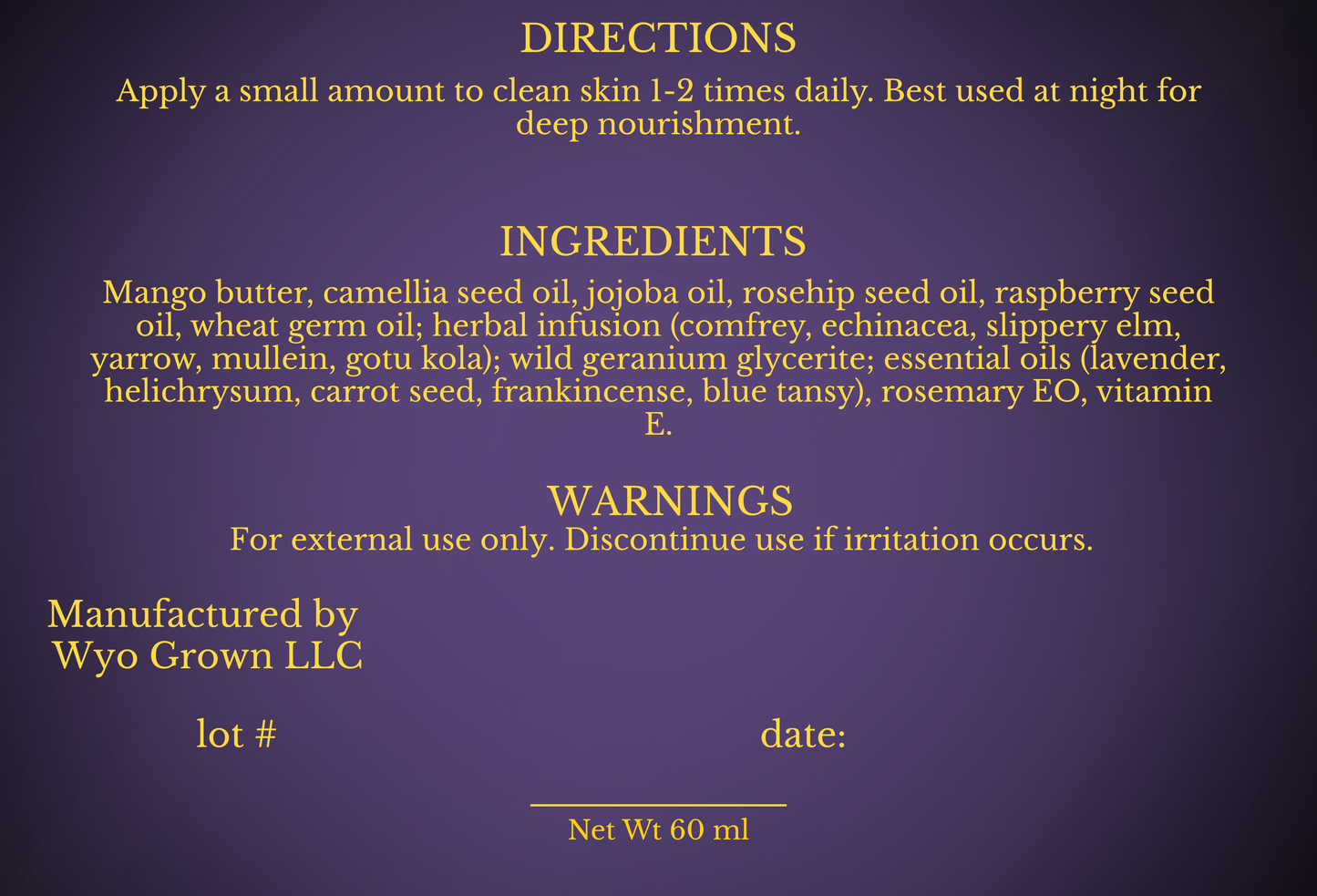 Herbal Rejuvenation Cream