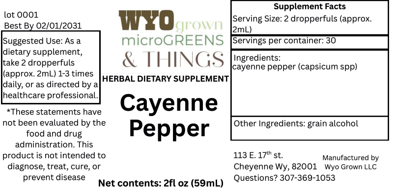 Cayenne Pepper (Capsicum SPP)