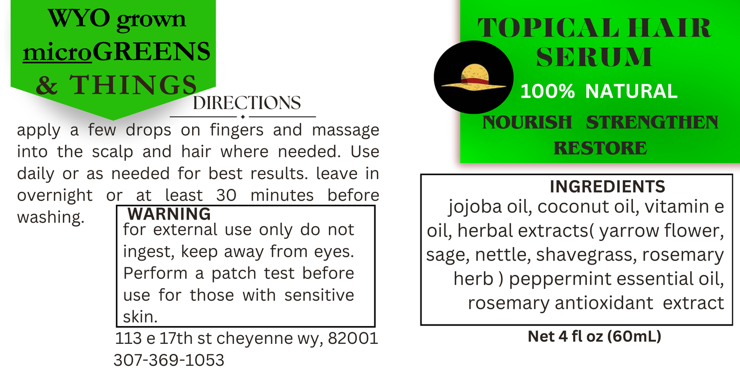Topical Hair Serum